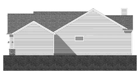 The Cedar Creek house plan, exterior view 2